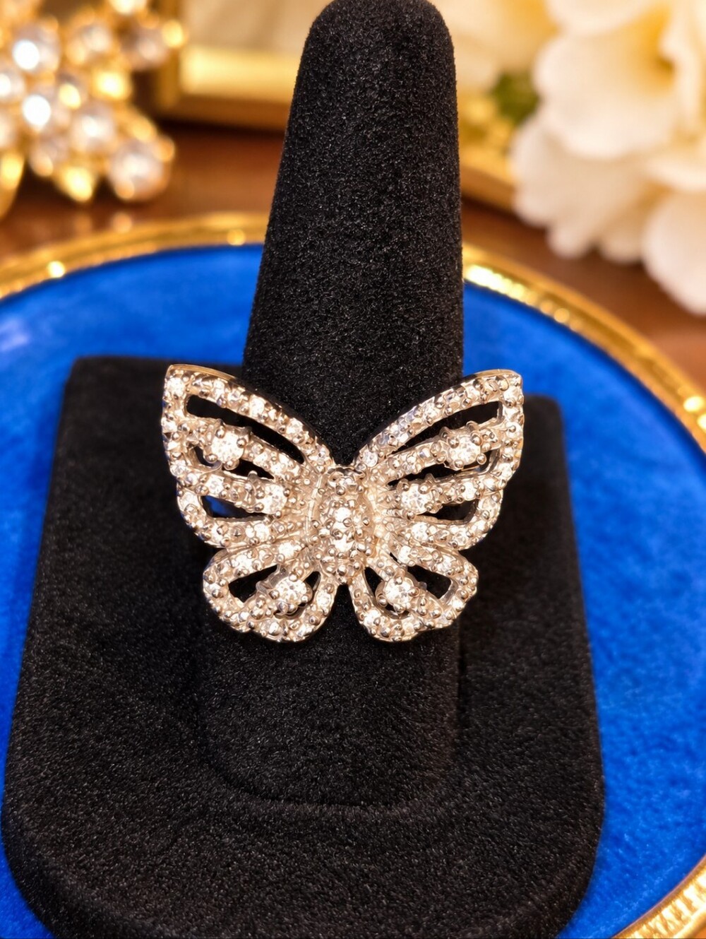 🦋 Vintage 925 Sterling Silver Butterfly Ring Size 6